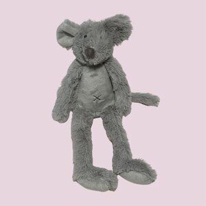 Happy Horse Mouse Mindy NO 1 Plush Baby Stuffed Animal Toy Gray 12" Baby Shower